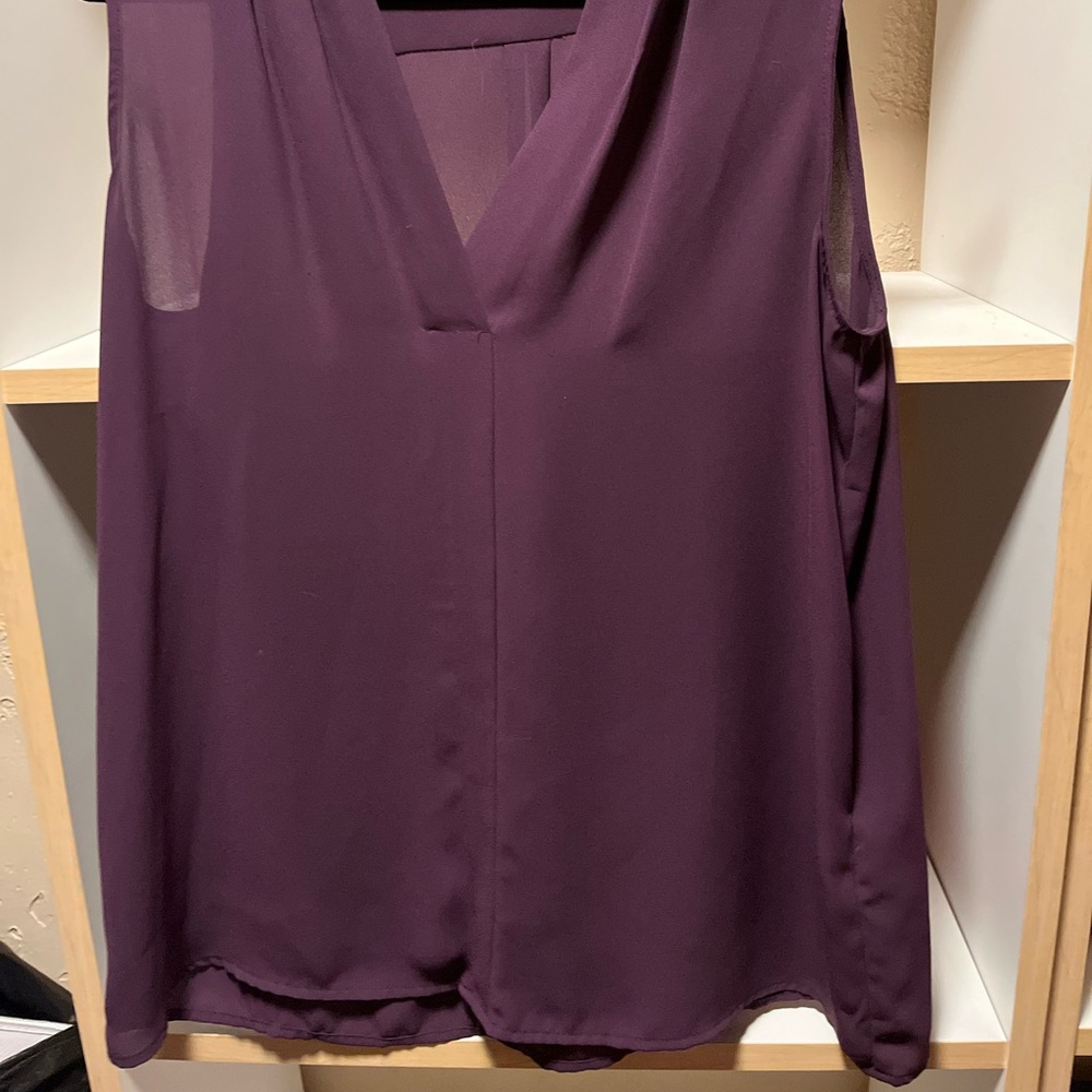 Banana Republic business top - eggplant color